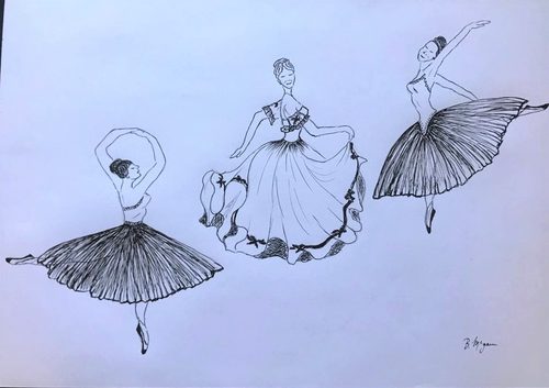 Brenda, delicate dancers.